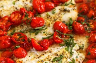 Baked Cod with Tomatoes – Spend With Pennies