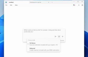 Notepad’s AI writing options will quickly run domestically on Copilot+ PCs